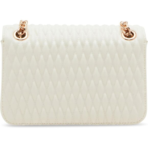 Crossbody Bag Polyester Flap Ruched Chain Swag Compact for Women - Picture 2 of 6